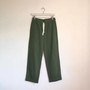 Madewell MWL Olive Green Waffle Knit Loungewear Pants Size Small
